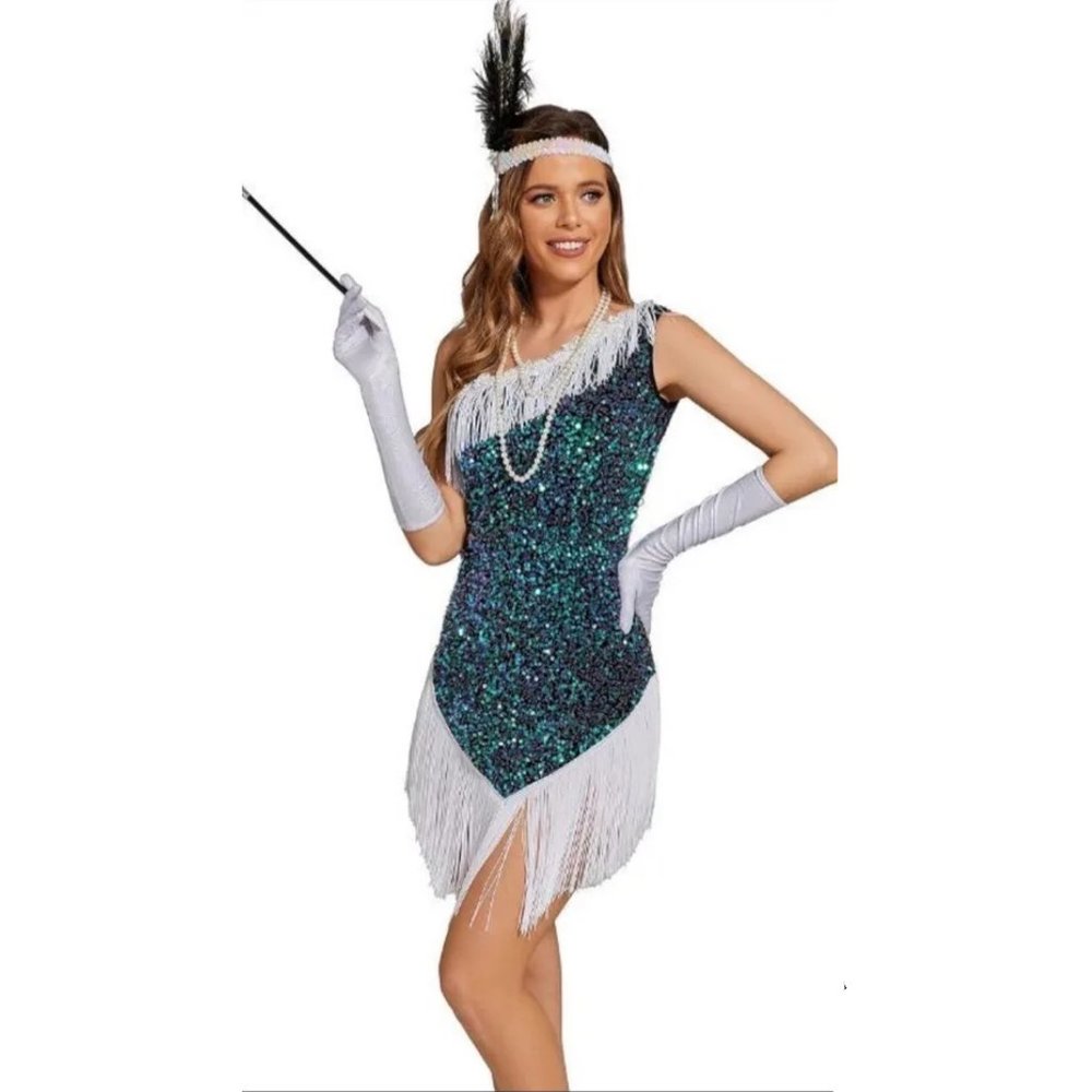 1920's Cocktail Flapper Dress Costume